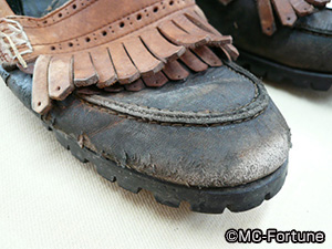 革製品靴　修復・修理Before